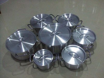 揭陽市恒銳不銹鋼制品 專業(yè)供應(yīng)鋁鍋、鋁提鍋、套裝鍋，規(guī)格多選支持定制